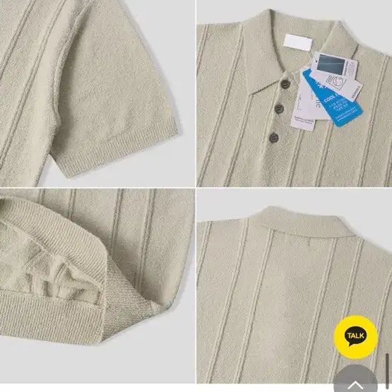 [BUNJANG] Urban Tino Rope Short Sleeve Polo Shirt / 어반티노 로프 반팔 카라티
