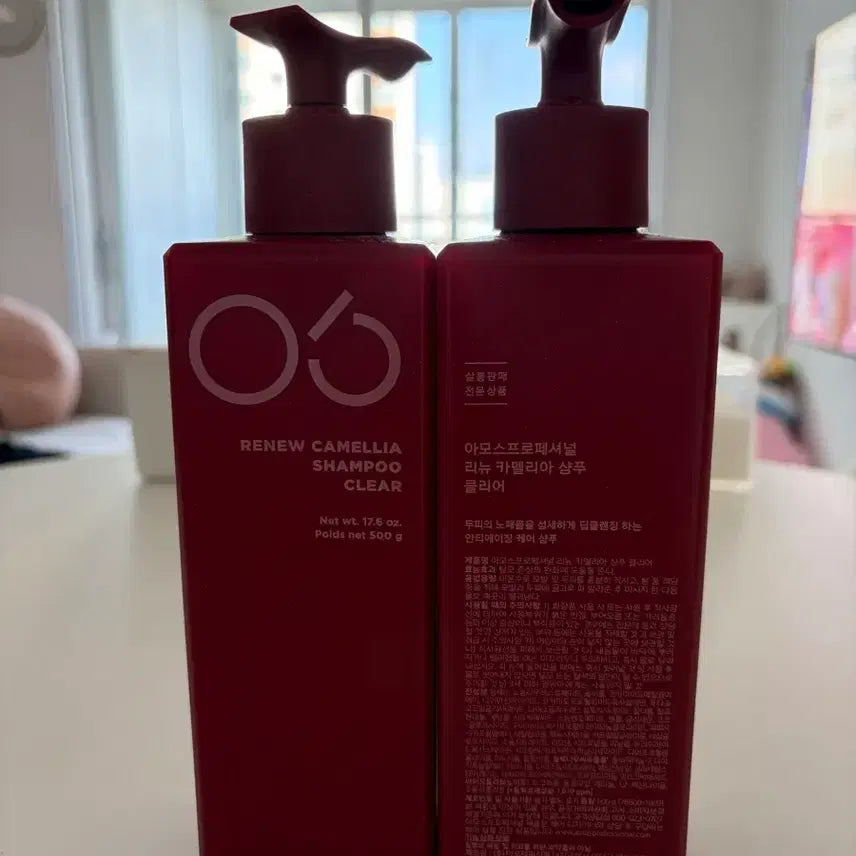 [BUNJANG] Amos Renewal Camellia Shampoo (500g, Set of 2) / 아모스 리뉴 카멜리아 샴푸 500g 2개 팝니다
