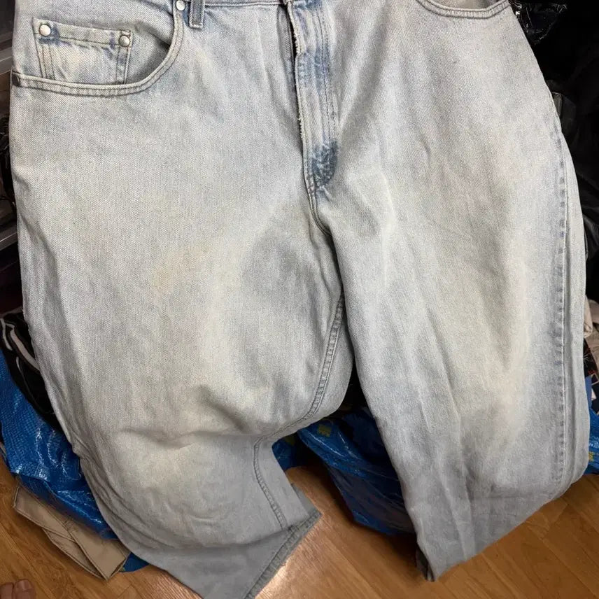 [BUNJANG] Levi's SilverTab 90s Baggy Light Wash Denim Pants USA Made / [38] 90s 리바이스 실버탭 배기 빈티지 연청 데님팬츠 USA