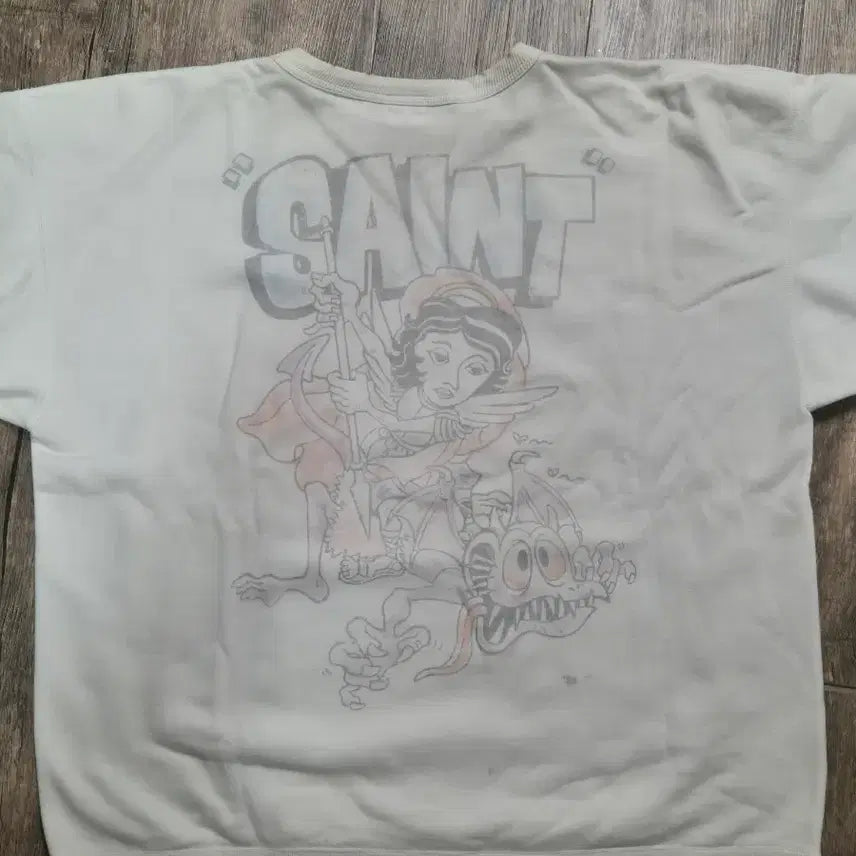 [BUNJANG] Saint Michael 21SS Sweatshirt - Madonna Printing / 세인트미카엘 21ss 스웻셔츠 성모마리아 프린팅