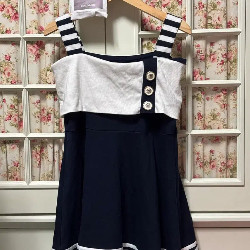 [BUNJANG] Ank Rouge Off-Shoulder Sailor Dress / Ank Rouge 앙크루즈 오프숄더 세일러 원피스