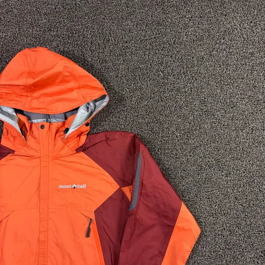 [BUNJANG] Montbell Colorblock Orange Japan Mountain Jacket / 몽벨 배색 오렌지 재팬 마운틴 자켓