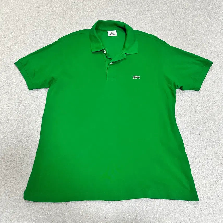 [BUNJANG] Lacoste Short Sleeve Polo Shirt Green Size 105 / 라코스테 반팔 카라티 그린 105