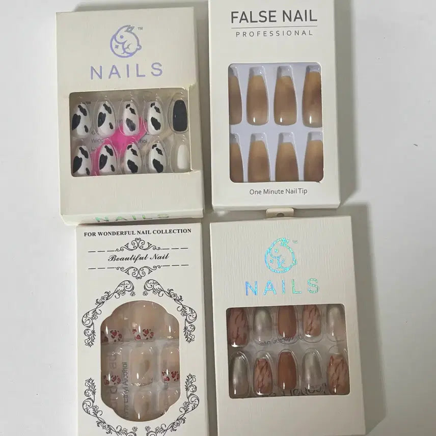 [BUNJANG] Nail Tips Nail Art Bundle Set / 4개일괄) 네일팁 네일아트