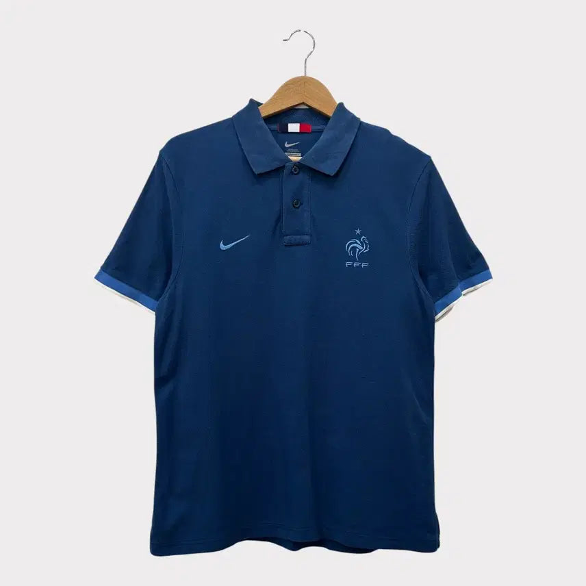 [BUNJANG] Nike France National Team Pique Polo T-Shirt Size L / [95-100] 나이키 프랑스 국대 반팔 피케티 카라티 L