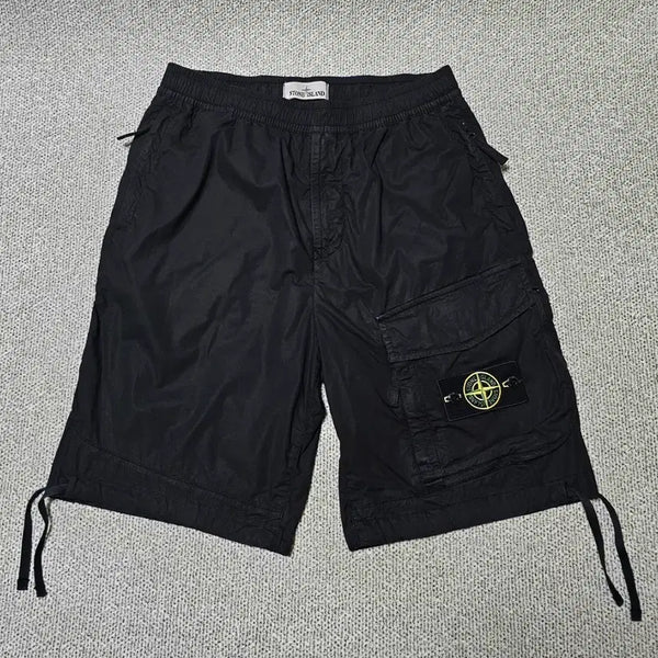 [BUNJANG] Stone Island Wappen Cargo Bermuda Shorts Black 30 / [30 사이즈] 스톤아일랜드 와펜카고 버뮤다 숏팬츠 블랙 반바지