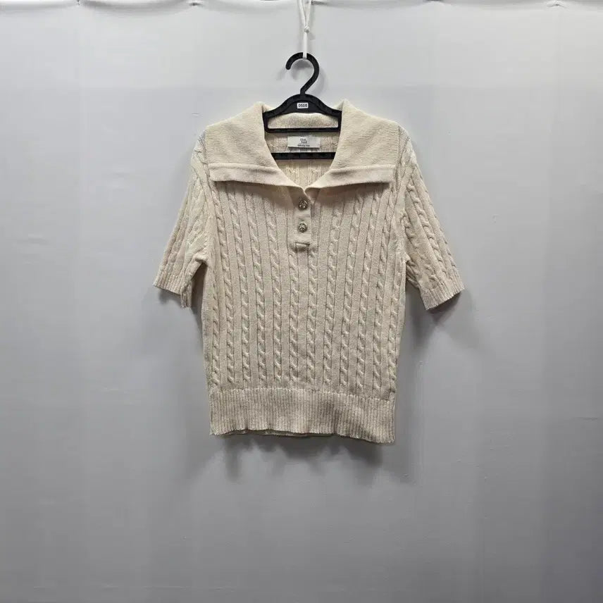 [BUNJANG] The Tod Cable Short Sleeve Knit Beige / 0505 [the tod] 케이블 반팔 니트 베이지