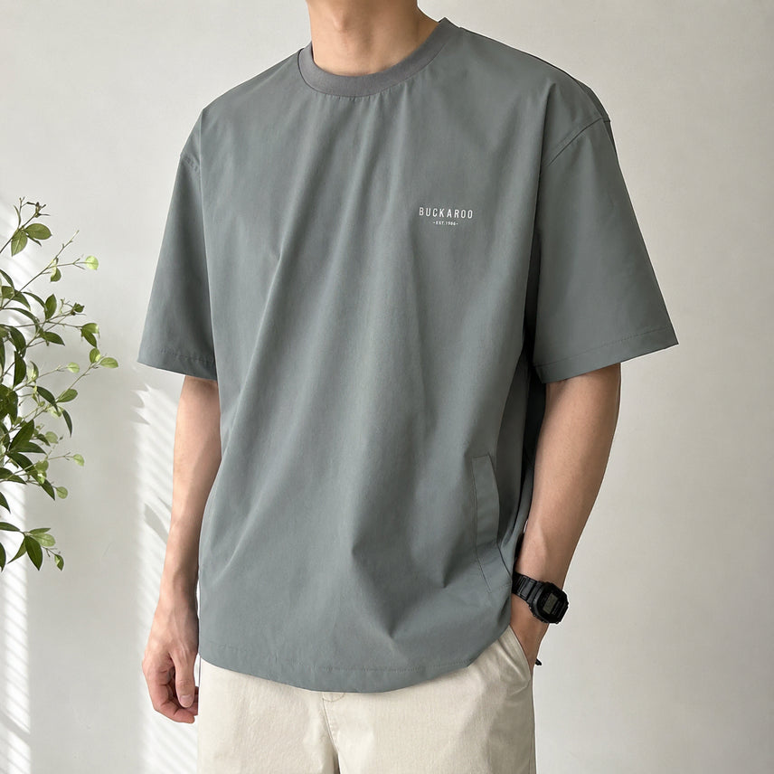 [BUNJANG] Buckaroo Cool Weave Short Sleeve T-Shirt Men's Size 100 / [100]버커루 냉감 우븐 반팔티
