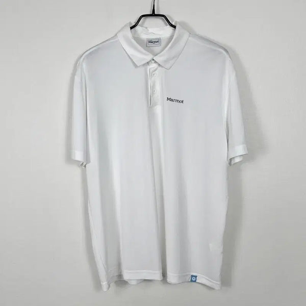 [BUNJANG] Marmot White Short Sleeve T-Shirt Men's 3XL / 마모트/상태굿 카라 반팔 티 티셔츠 남115 3XL/라덴