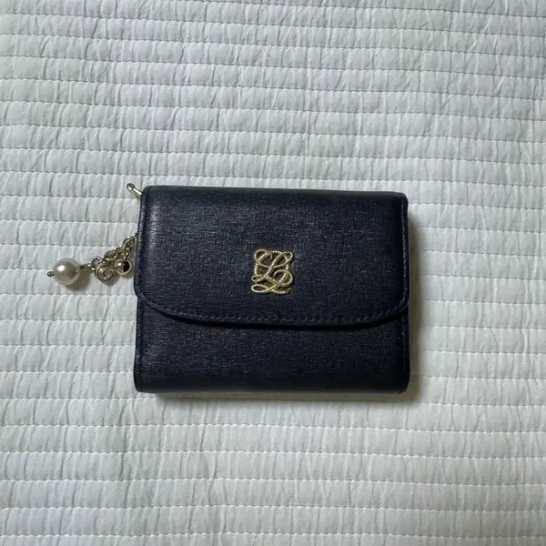 [BUNJANG] Louis Quatorze Black Bi-fold Wallet / 루이까또즈 블랙 2단 반지갑