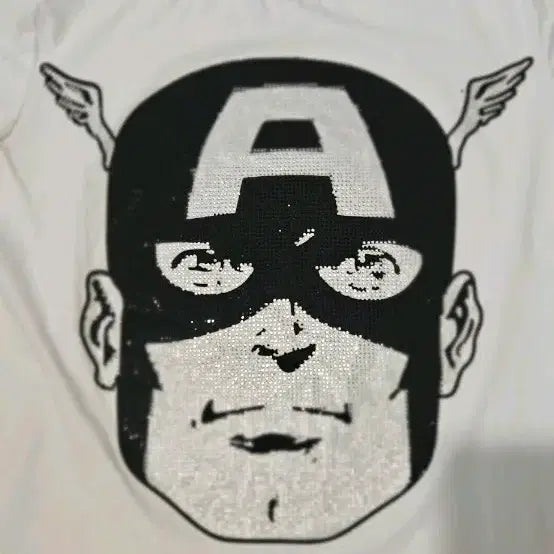 [BUNJANG] Philipp Plein Captain America Short Sleeve T-Shirt Size 95 / 필립플레인 캡틴아메리카 반팔티 95 가슴단면 49