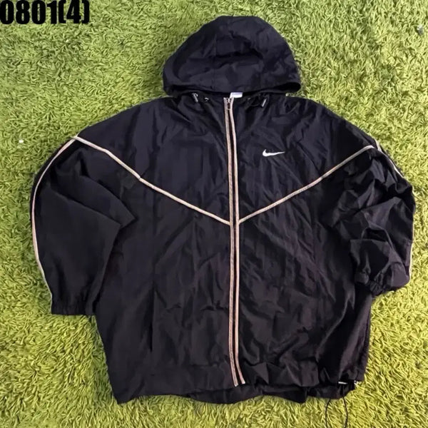 [BUNJANG] Nike Black Hooded Windbreaker Jacket / 나이키 바람막이 후드 자켓 블랙