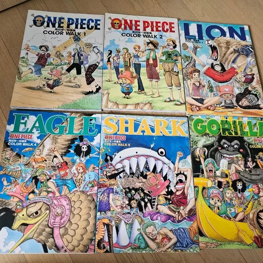 [BUNJANG] One Piece Illustration (Colorwalk) Volumes 1-6 Bundle Set / 원피스 일러스트(컬러워크) 1~6권 일괄 판매합니다