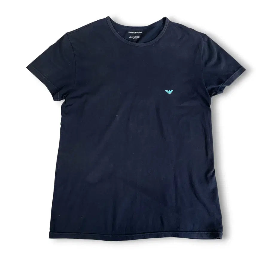 [BUNJANG] Emporio Armani Eagle Logo Navy T-Shirt (L) / 엠포리오 아르마니 독수리 로고 네이비 반팔티 L