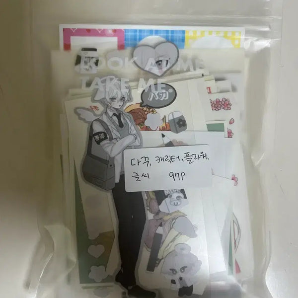 [BUNJANG] D Drawing Sticker Set (97 Sheets) / 다꾸)캐릭터,플라워,글씨,(기타) 97장 세트