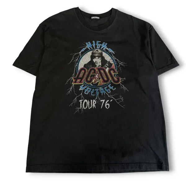 [BUNJANG] AC/DC High Voltage Tour Angus Young Black T-Shirt / ACDC 하이 볼티지 투어 앵거스영 블랙 반팔티