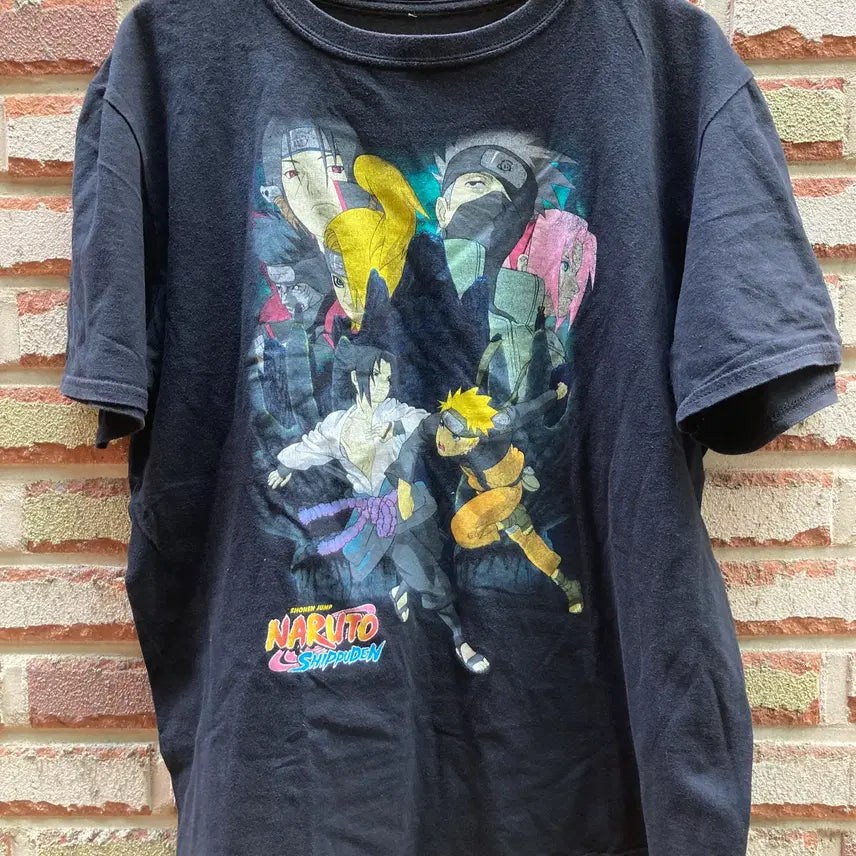 [BUNJANG] Naruto Shippuden Official Big Graphic T-Shirt / [L] 나루토 질풍전 오피셜 캐릭터 빅 그래픽 티셔츠
