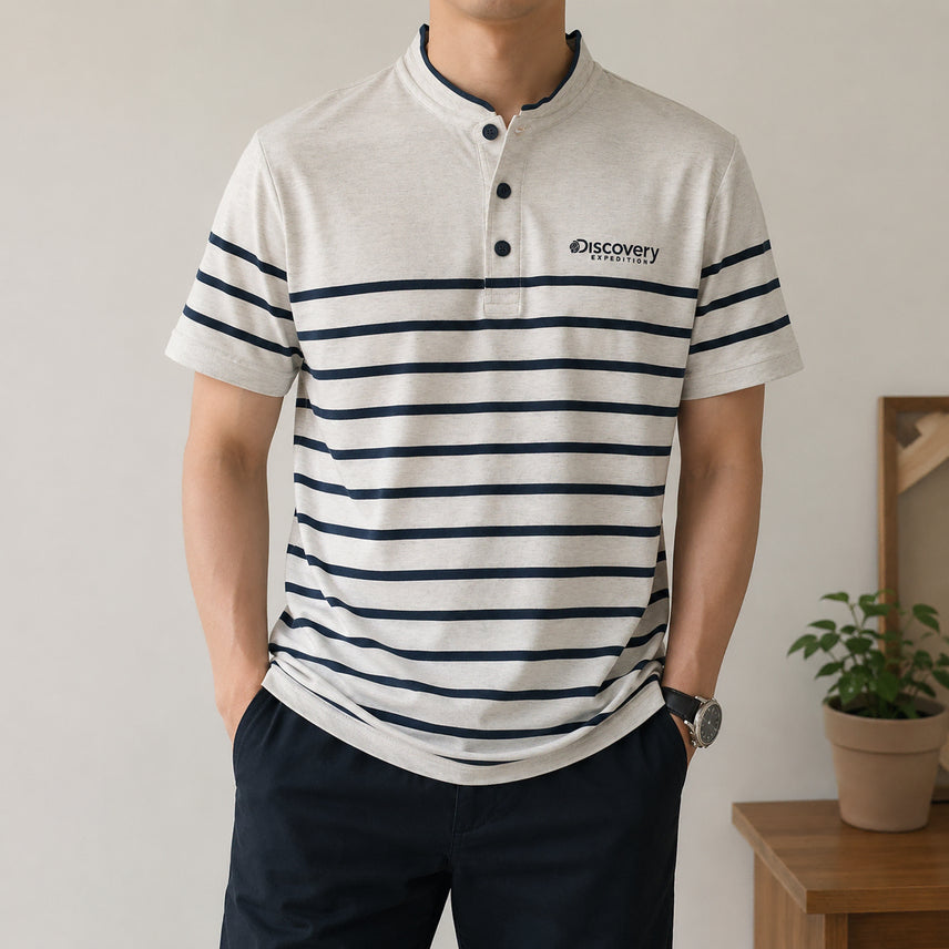[BUNJANG] Discovery Expedition Henry Neck T-Shirt / [95]디스커버리 헨리넥 반팔티