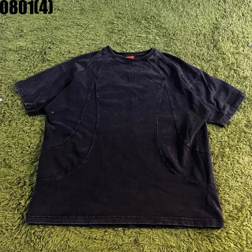 [BUNJANG] MAD Washed Black Half-Sleeve T-Shirt / [mad] 워싱 반팔 티셔츠