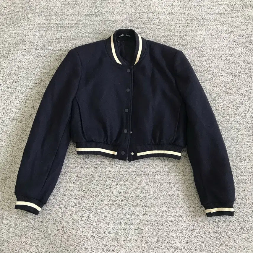 [BUNJANG] Zara Cropped Varsity Jacket / 자라 크롭 바시티자켓