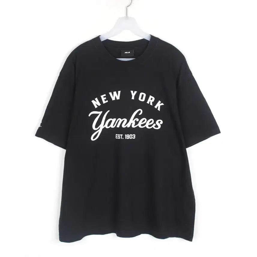 [BUNJANG] MLB Round Neck Short Sleeve T-Shirt Men's L Cotton Tee RT2626 / MLB 반팔 라운드티 남성L 면티 티셔츠 RT2626