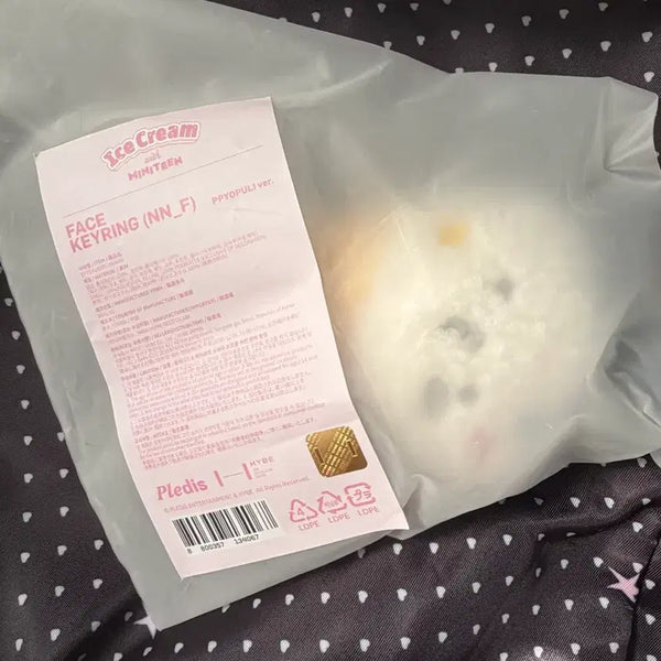 [BUNJANG] SEVENTEEN Ice Cream Mini-Ting Woozi Face Keychain (Sealed) / [뾰풀이]세븐틴 아이스크림 미니틴 우지 페이스키링 미개봉