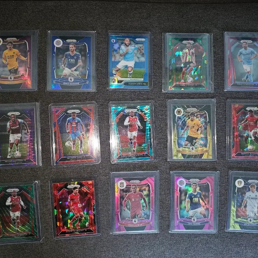 [BUNJANG] Sports Soccer Cards Prism Limited Edition & Parallel Set (15 Types) Bundle / 스포츠 축구카드 프리즘 한정카드 및 페러렐 15종일괄