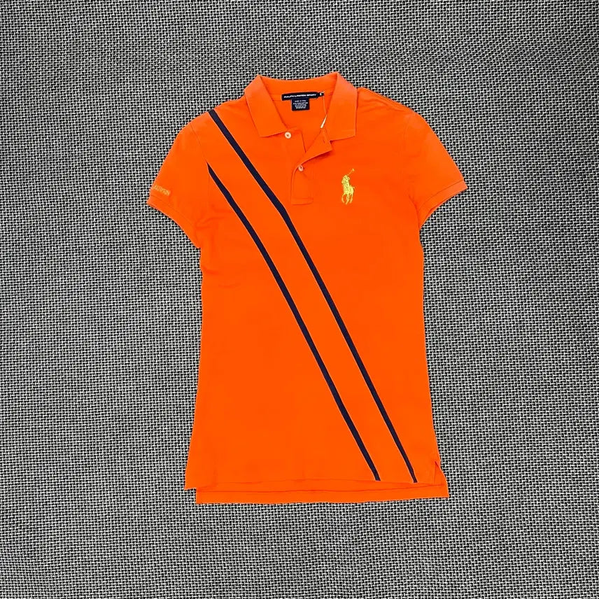 [BUNJANG] Polo Ralph Lauren Orange Big Pony Slim Fit Polo Shirt / 랄프로렌 오렌지 빅포니 슬림핏 pk