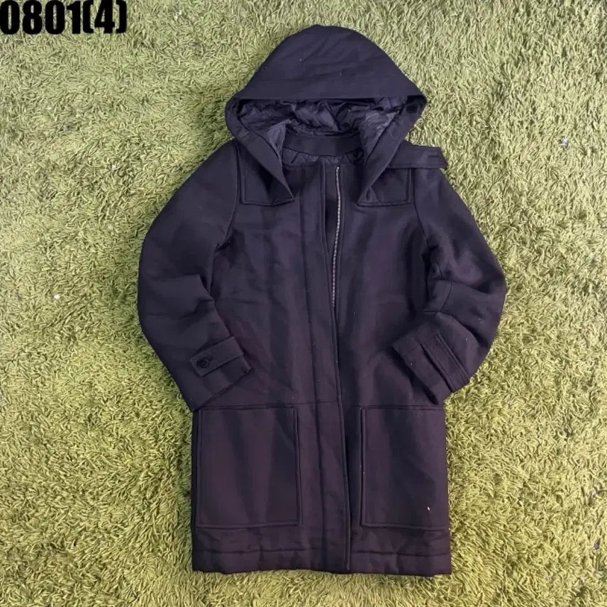 [BUNJANG] Lacoste Black Duffle Coat / 라코스테 블랙 더플 코트