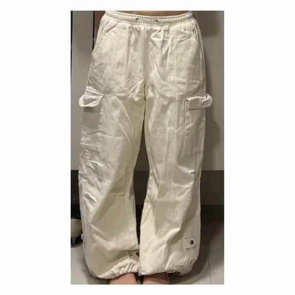 [BUNJANG] Cream Cargo Pants / 크림색 카고 팬츠
