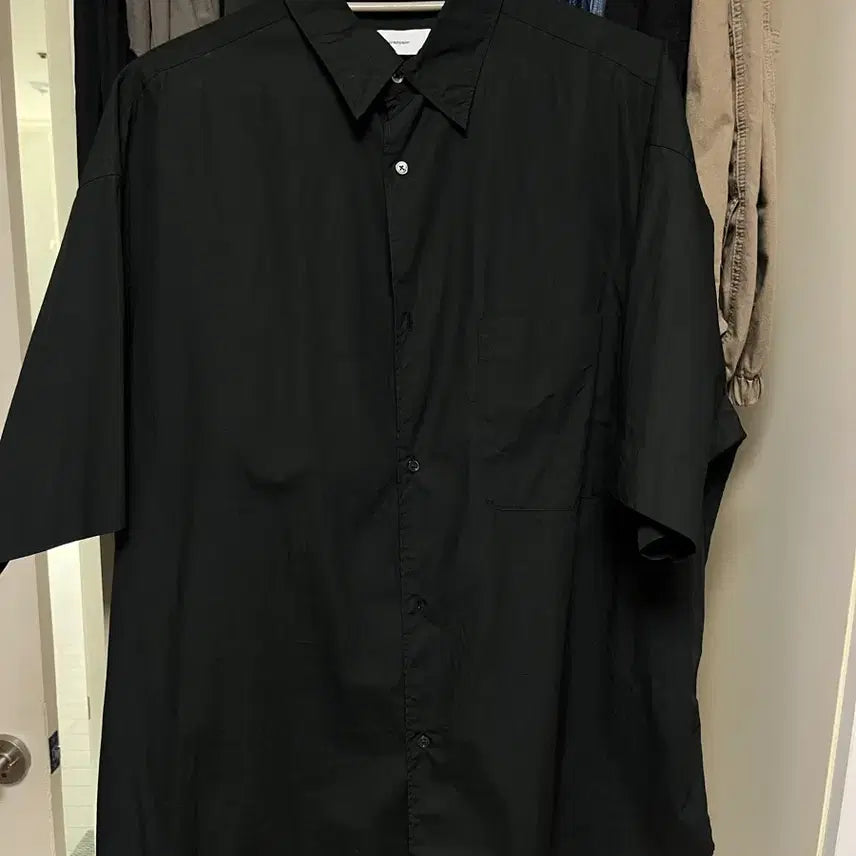 [BUNJANG] Graphpaper Broadcloth Shirt Black F Size / 그라프페이퍼 브로드클로스 셔츠 블랙 F사이즈