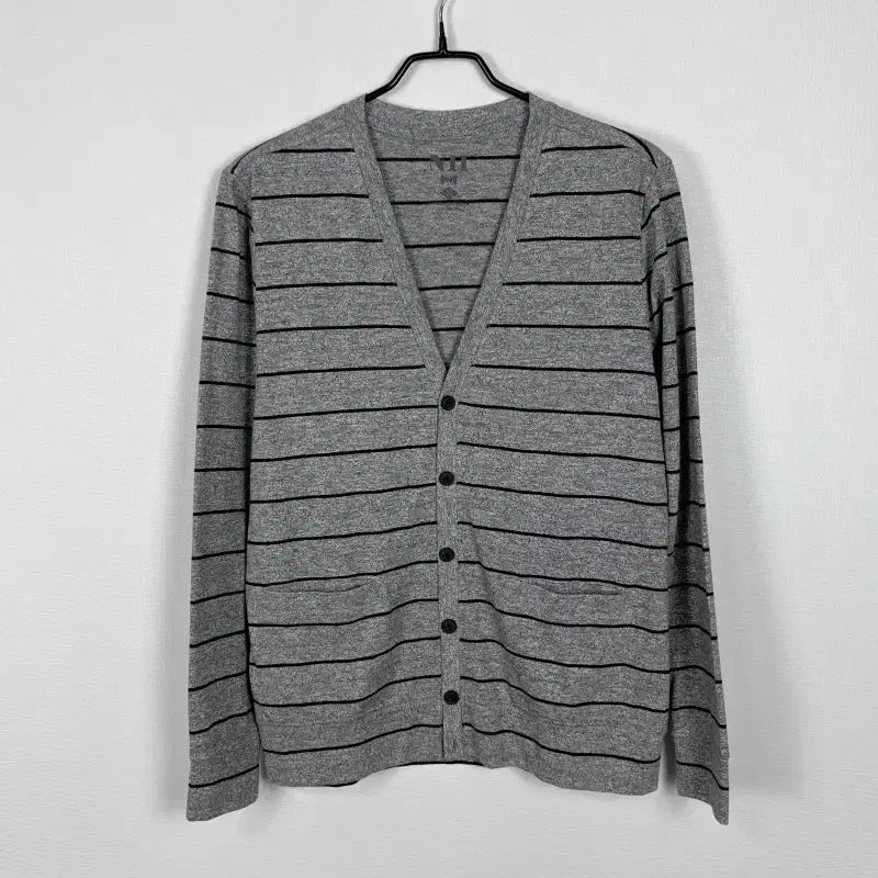 [BUNJANG] NII Cotton Spring/Autumn V-Neck Cardigan Gray Men's 95 M / NII/면 봄 가을 가디건 브이넥 그레이 남95 M/라덴