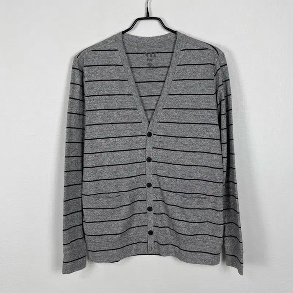 [BUNJANG] NII Cotton Spring/Autumn V-Neck Cardigan Gray Men's 95 M / NII/면 봄 가을 가디건 브이넥 그레이 남95 M/라덴