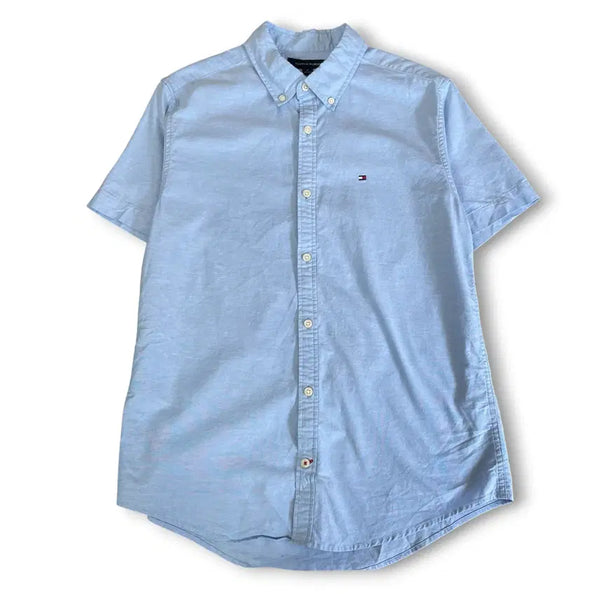 [BUNJANG] Tommy Hilfiger Slim Fit Oxford Short Sleeve Shirt M / 타미힐피거 슬림핏 옥스퍼드 반팔셔츠 M