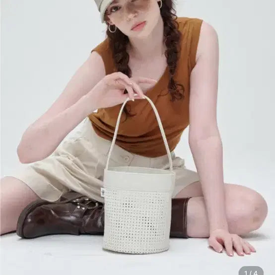 [BUNJANG] Noisy Beige Cotton Baseball Cap / 노이쉬 모자