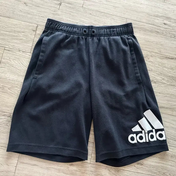 [BUNJANG] Adidas Men's & Women's Cotton Blend Shorts Dark Grey / 아디다스 남녀 면혼방반바지 다크그레이색