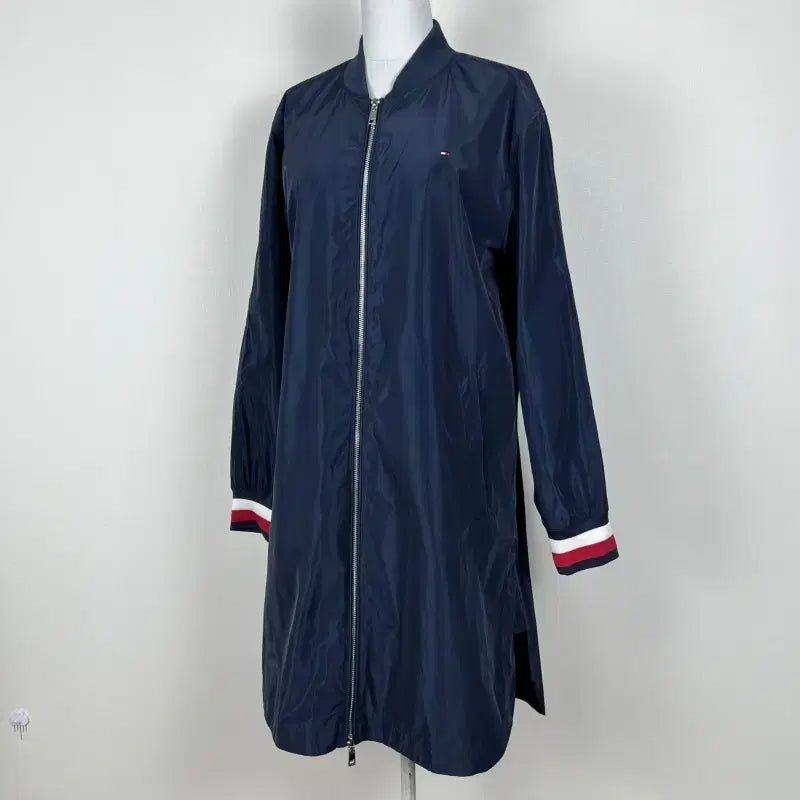 [BUNJANG] Tommy Hilfiger Long Windbreaker Jacket Women's M (95) / 타미힐피거/롱 바람막이 자켓 점퍼 여M 95/라덴