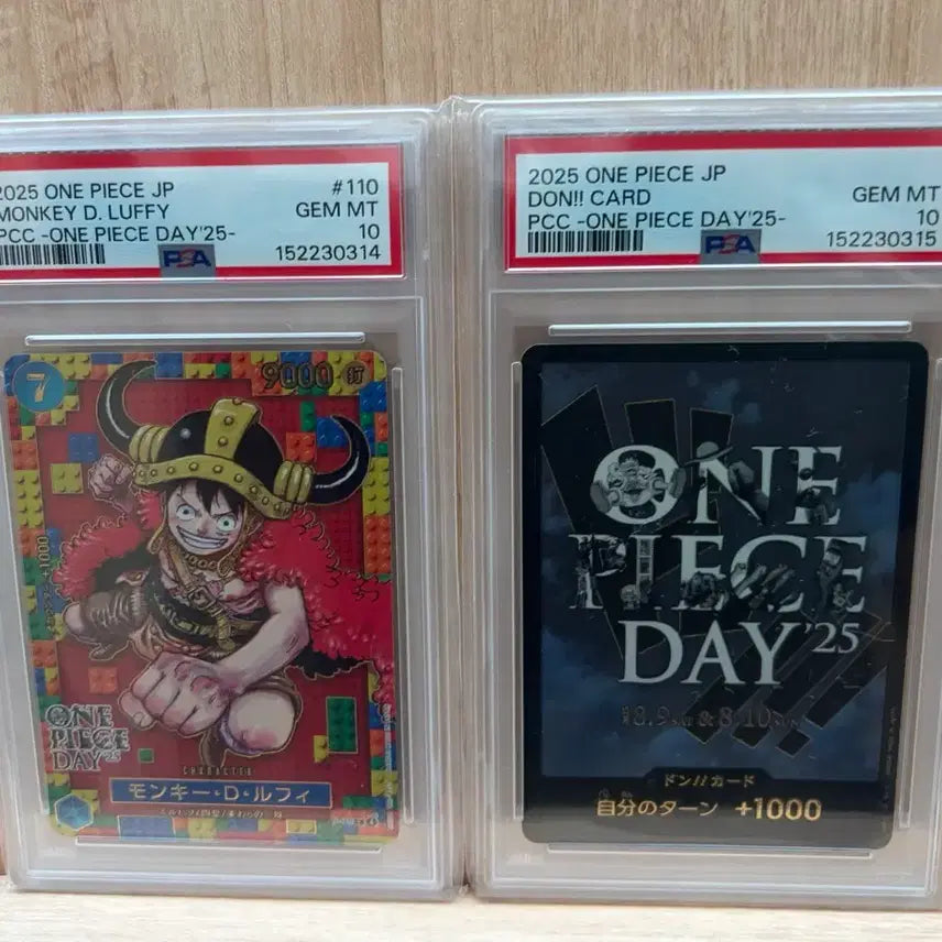 [BUNJANG] One Piece Day 25 Luffy & D. Luffy & Chopper PSA 10 Gem Mint Serial Numbered Card / 원피스데이25 레고루피 둥 PSA 10 연번