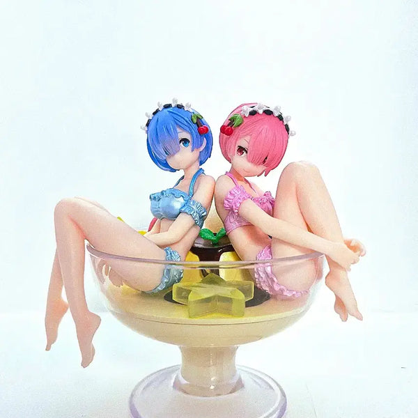 [BUNJANG] Re:Zero Rem & Ram Pudding Figure Last One Prize Ichiban Kuji / 리제로 렘람 푸딩 피규어 제일복권 라스트원상