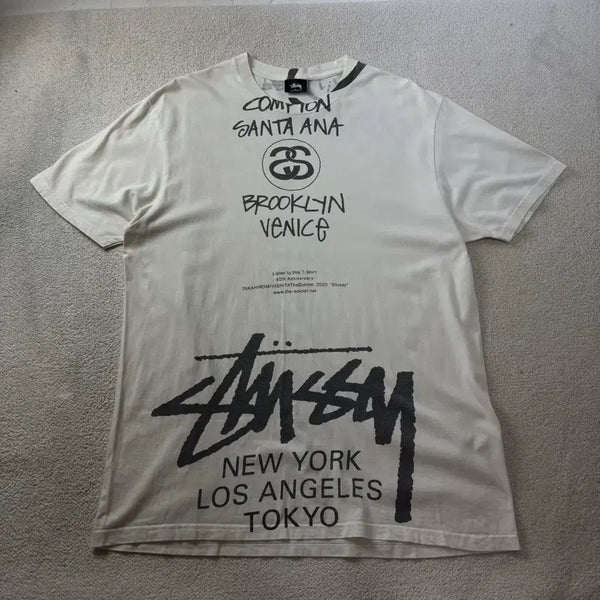 [BUNJANG] Stussy x Takahiro Miyashita Soloist World Tour T-Shirt / 105 스투시 X 타카히로미야시타 솔로이스트 월드투어 반팔 티셔츠 #27