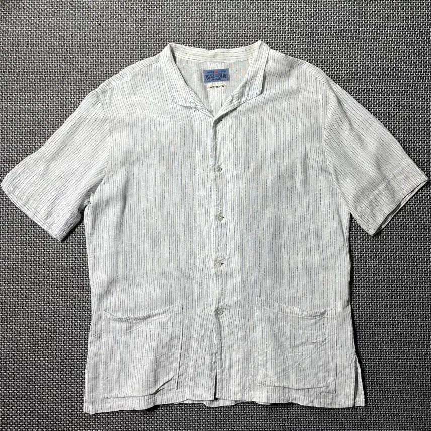 [BUNJANG] Bluebleu Shirt / blueblue 블루블루 린넨 셔츠 (2) OLD-8937