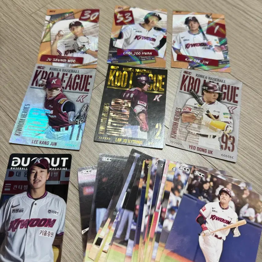 [BUNJANG] Kiwoom Heroes KBO Baseball Card Holo Parallel Puzzle Dugout Set / KBO 카드 키움 홀로페러렐 퍼즐 더그아웃