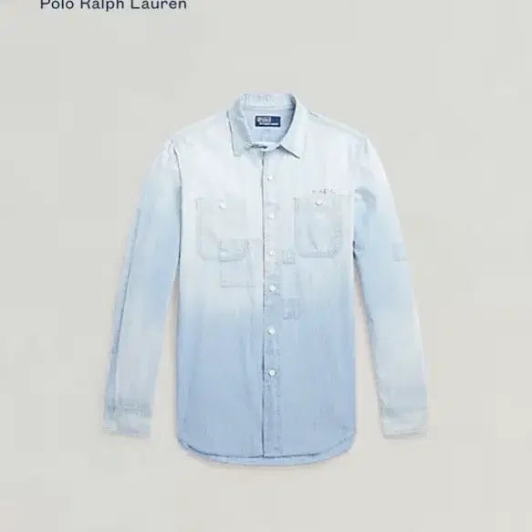 [BUNJANG] Polo Ralph Lauren Classic Fit Indigo Chambray Work Shirt L / 폴로 랄프로렌 클래식핏 인디고 샴브레이 워크셔츠 L