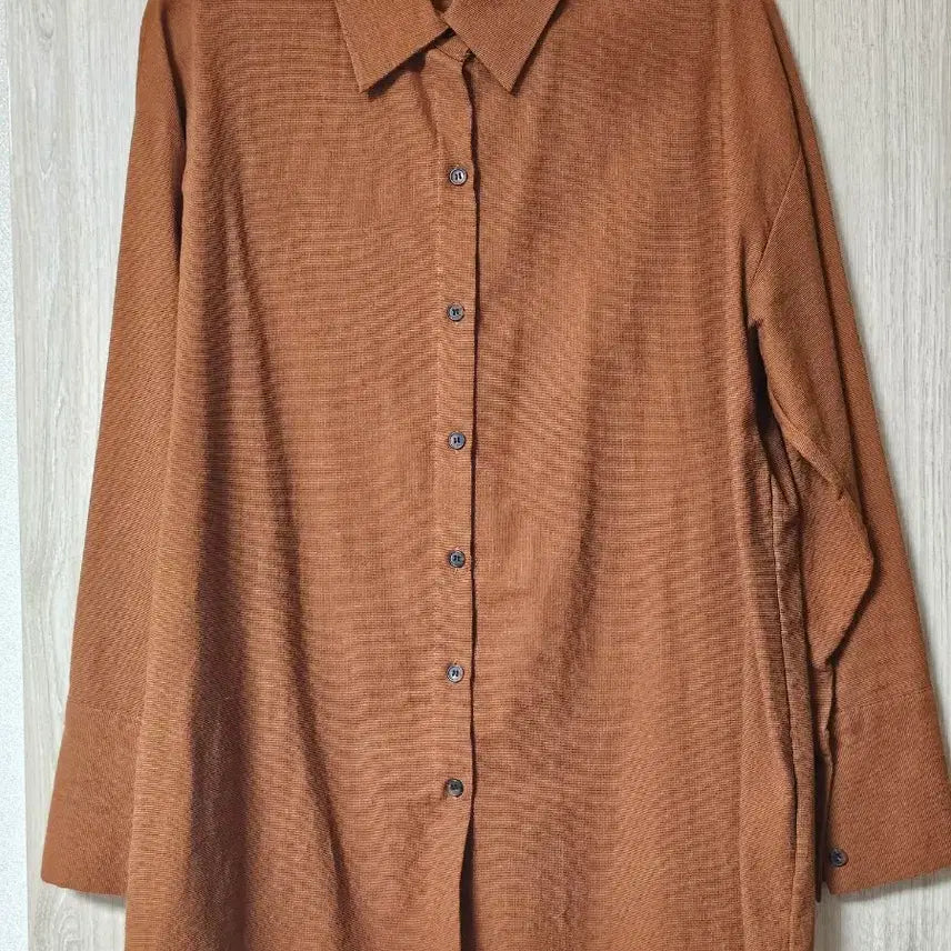 [BUNJANG] Pigment Brown Shirt / [무배]피그먼트 브라운 셔츠 남방