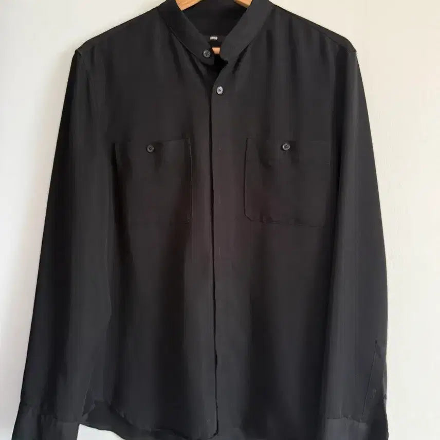 [BUNJANG] System Homme Black Minimal Shirt / [SYSTEM]시스템 옴므 블랙 셔츠 105 / 미니멀 셔츠