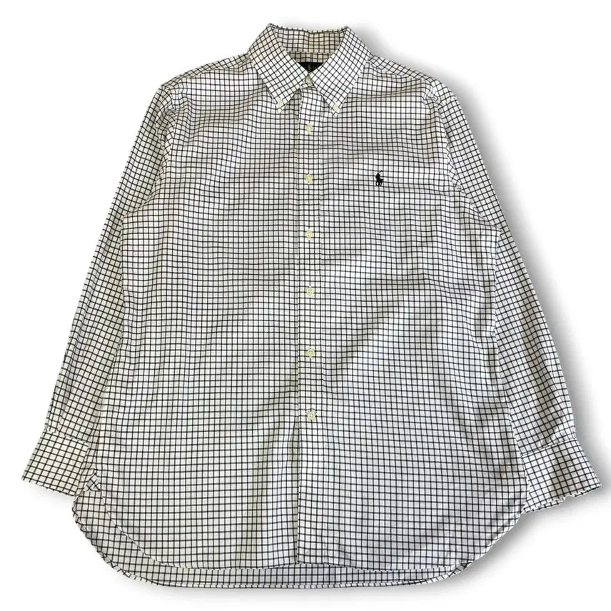 [BUNJANG] Polo Ralph Lauren Plaid Button-Down Shirt / 폴로랄프로렌 그래프 체크 버튼다운 셔츠 XL