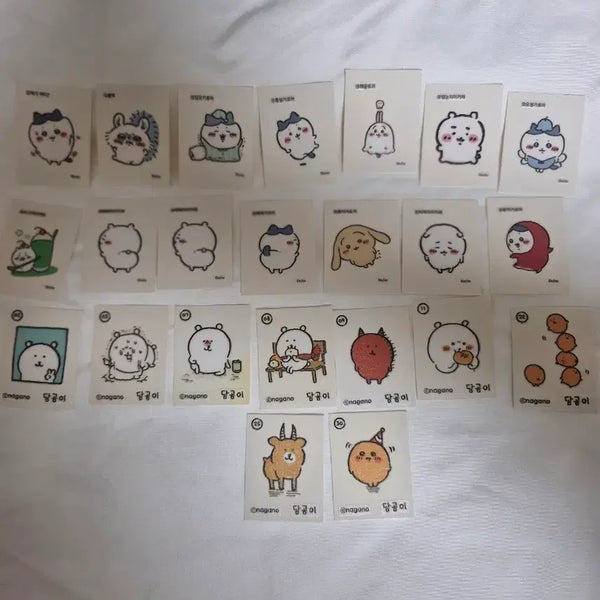[BUNJANG] Chiikawa x Nagonkuma Stickers Bundle Set / 치이카와, 농담곰 띠부실 일괄