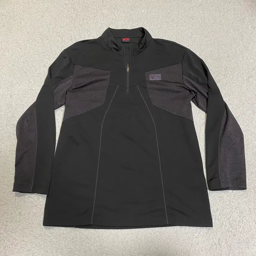 [BUNJANG] K2 Half-Zip Long Sleeve T-Shirt Size 100 / K2 반집업 긴팔티 100