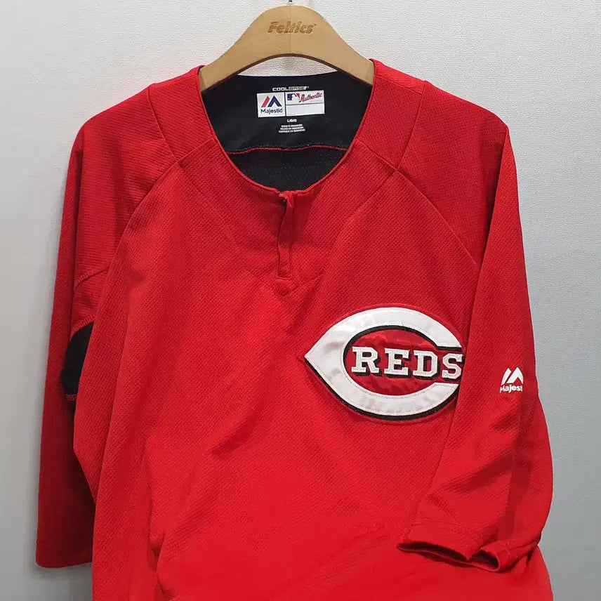 [BUNJANG] Majestic Cincinnati Reds Baseball Batting Jersey L (105) / 마제스틱 신시네티 레즈 배팅져지 L사이즈 105정도