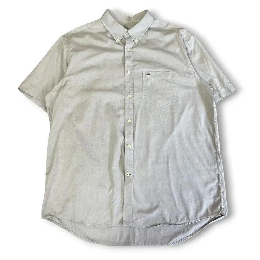 [BUNJANG] Lacoste Regular Fit Grey Short Sleeve Pocket T-Shirt XL / 라코스테 레귤러핏 그레이 반팔 포켓 셔츠 XL
